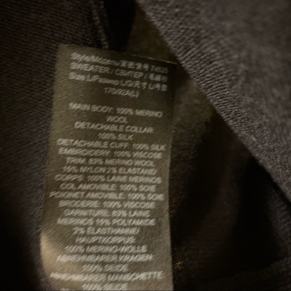 Tory Burch New Embroidered Dickie V-Neck Sweater.  NWT - Picture 15 of 16